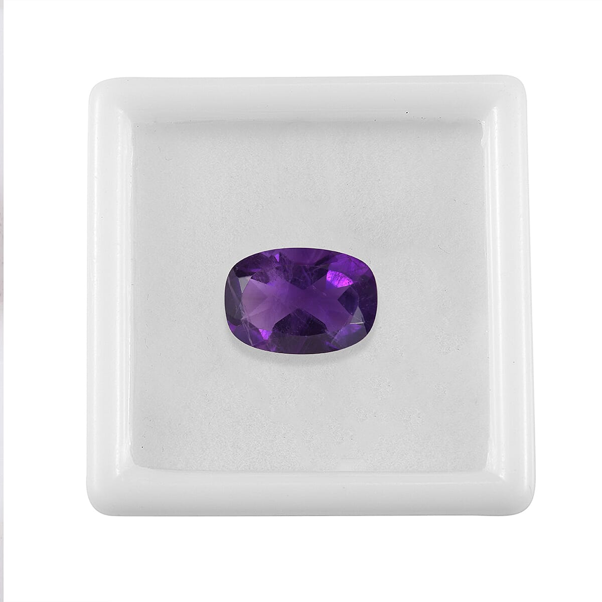 4.84 Ct. African Amethyst Loose Gemstone in Cushion Shape 8063561 3