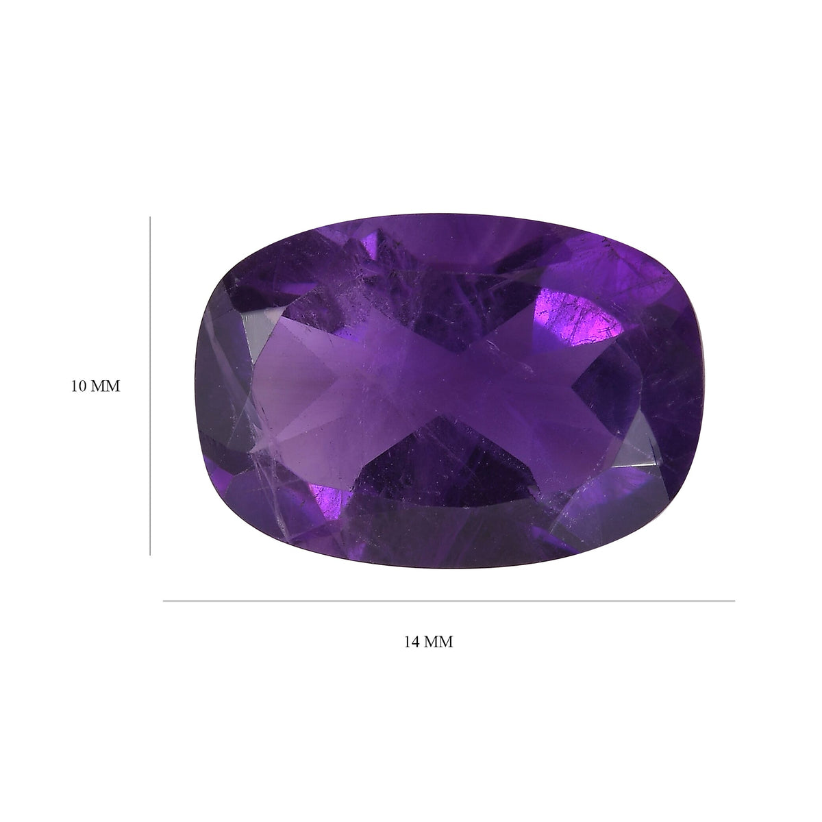 4.84 Ct. African Amethyst Loose Gemstone in Cushion Shape 8063561 4