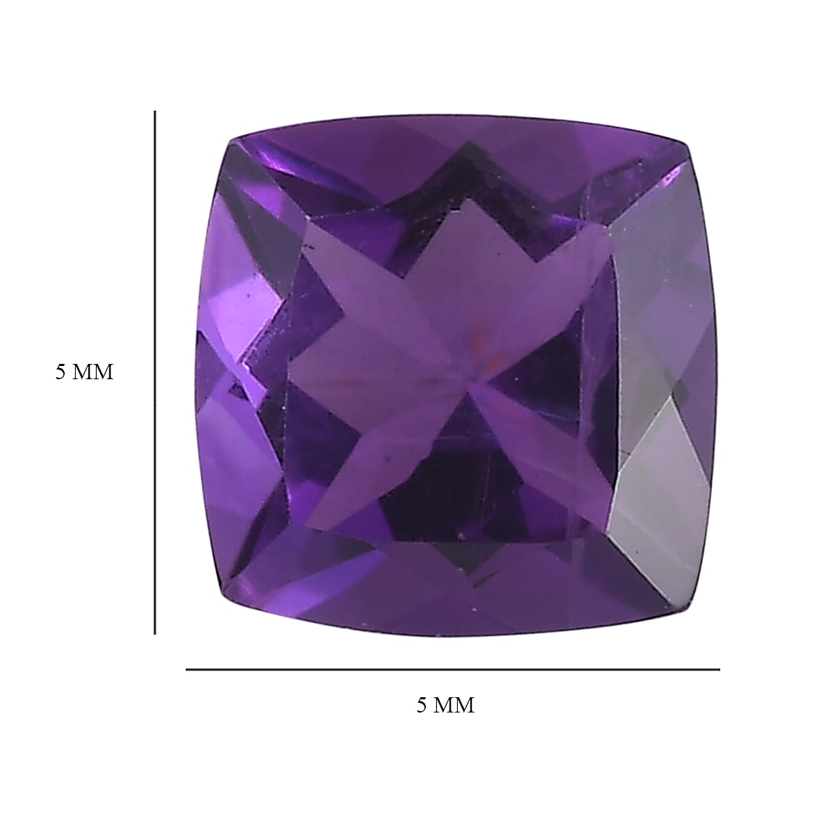 Set of 3 African Amethyst Loose Gemstones in Cushion Shape 1.62 Ct. 8070603 4