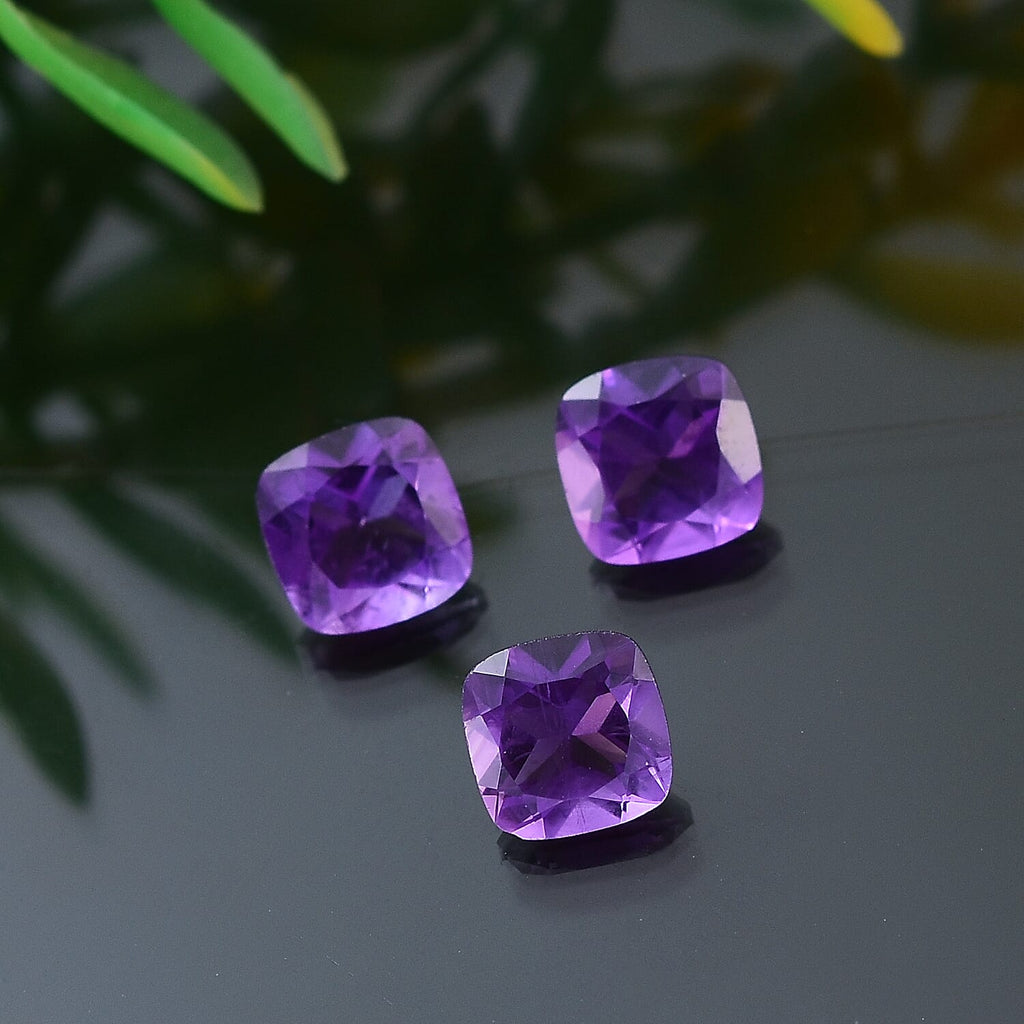 African Amethyst Cushion Shape Gemstone 2.49 Ct.