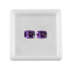 African Amethyst Cushion 8x6 mm