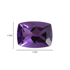 African Amethyst Cushion 8x6 mm