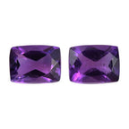 African Amethyst Cushion 8x6 mm