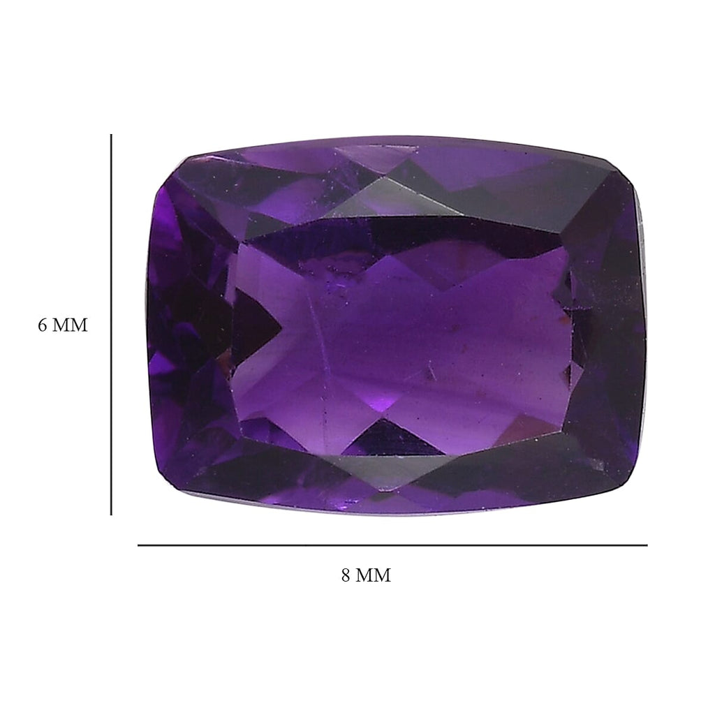 African Amethyst Cushion Shape Gemstone 1.18 Ct.