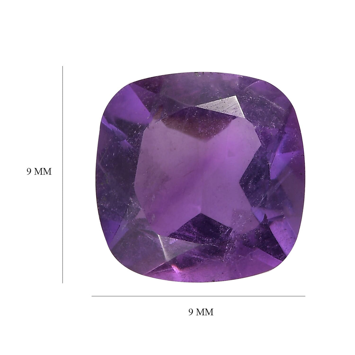 2.75 Ct. African Amethyst Loose Gemstone in Cushion Shape 8063572 5
