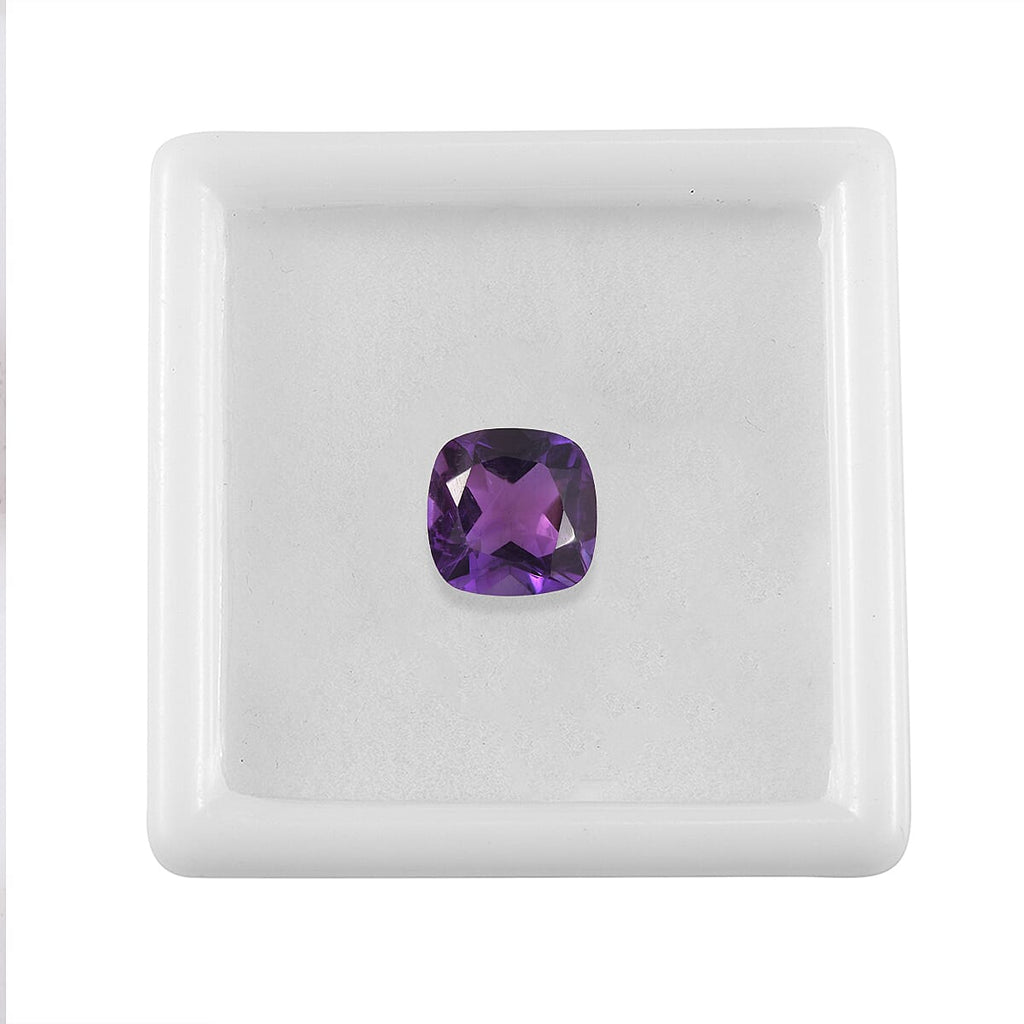 African Amethyst Cushion Shape Gemstone 2.55 Ct.