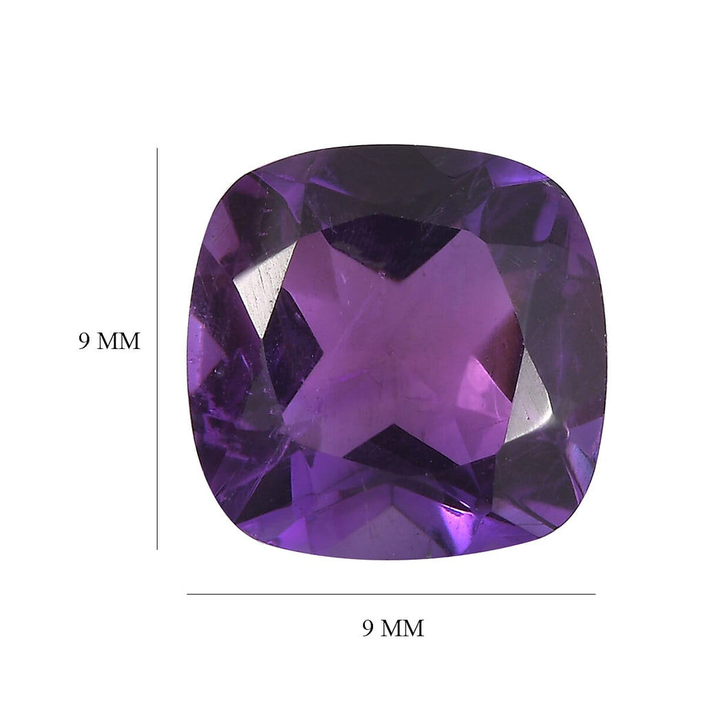African Amethyst Cushion Shape Gemstone 2.55 Ct.