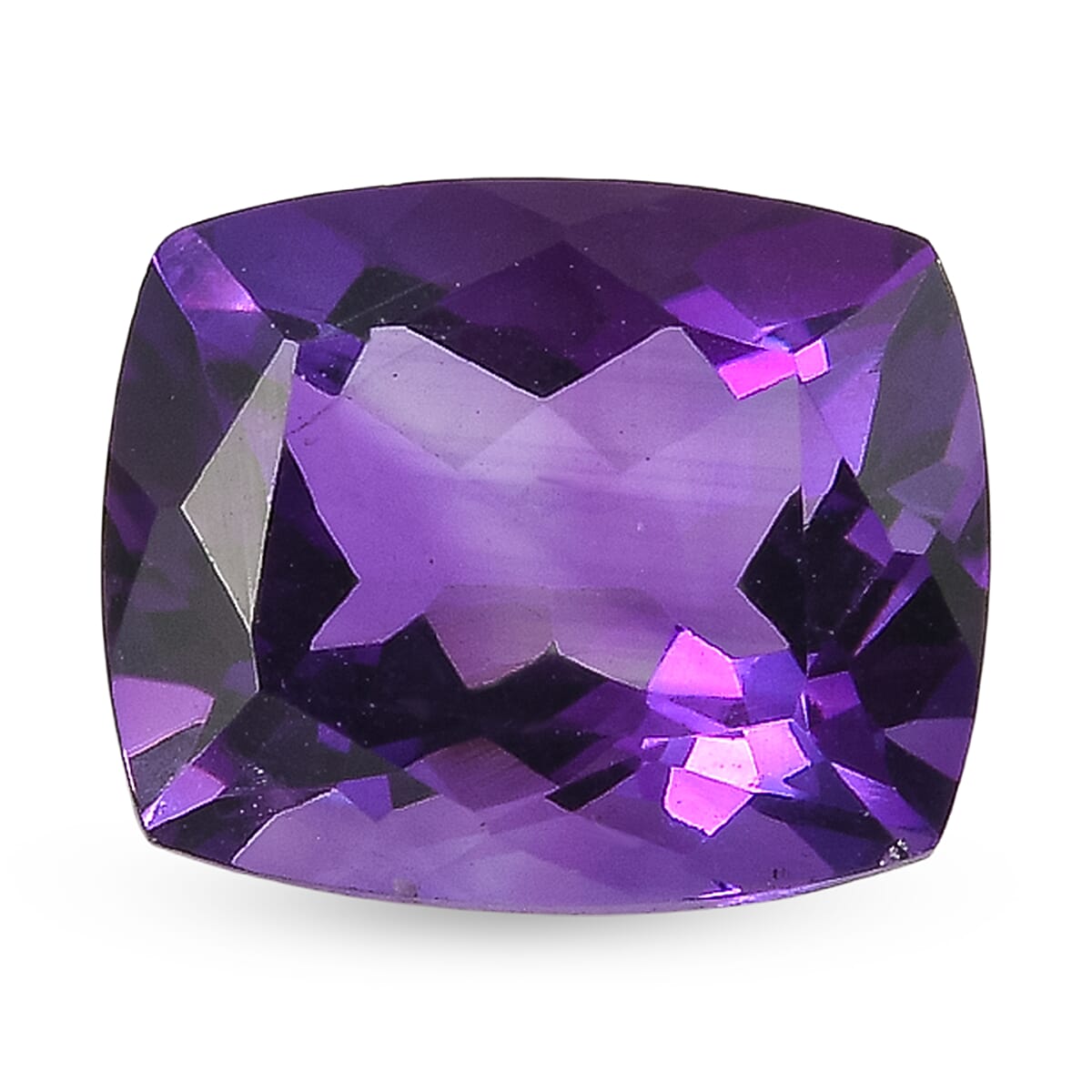 African Amethyst Cushion Cut 12X10 mm Gemstone, 5.12 Ct 8508164 0