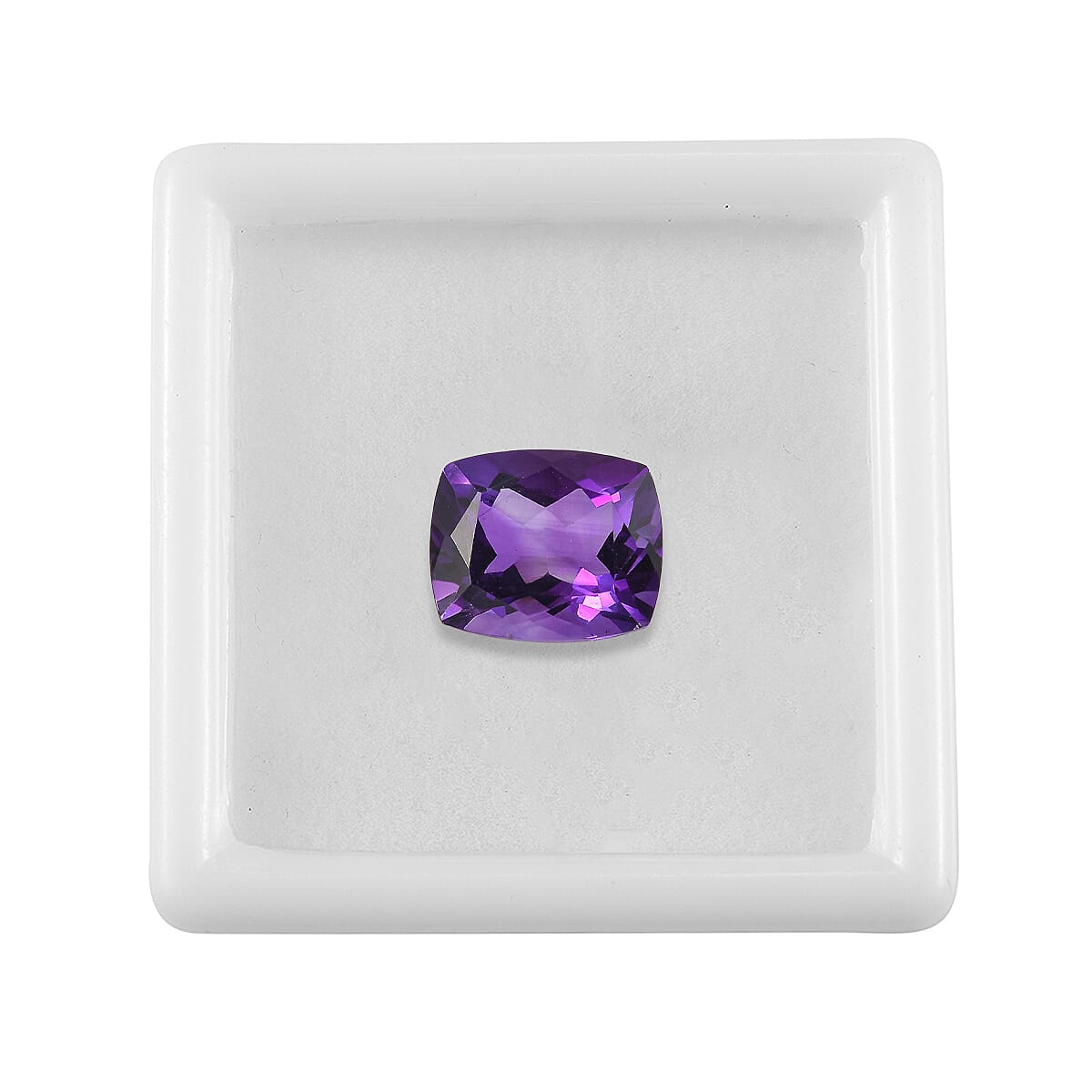 African Amethyst Cushion Cut 12X10 mm Gemstone, 5.12 Ct 8508164 4