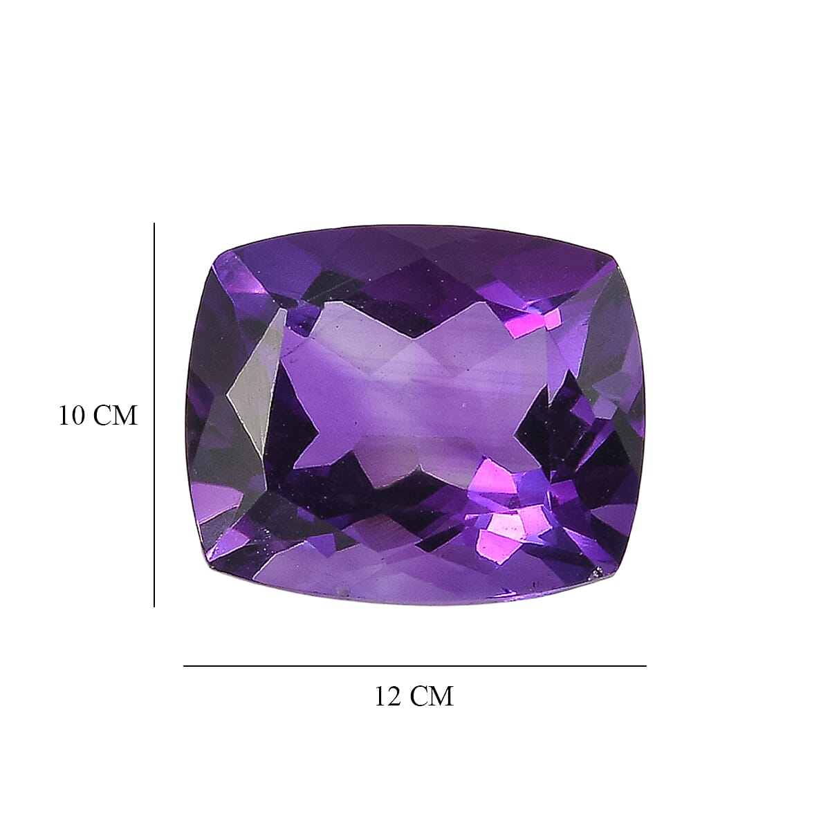 African Amethyst Cushion Cut 12X10 mm Gemstone, 5.12 Ct 8508164 5