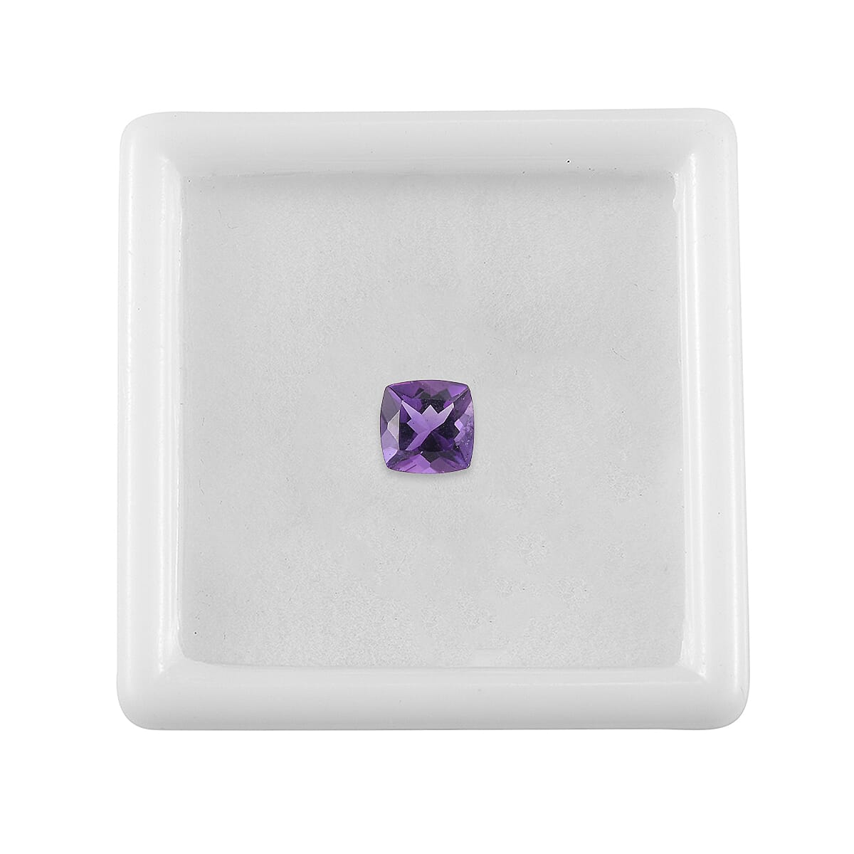 African Amethyst Cushion Cut 6X6 mm Gemstone, 1.01 Ct 8508165 4