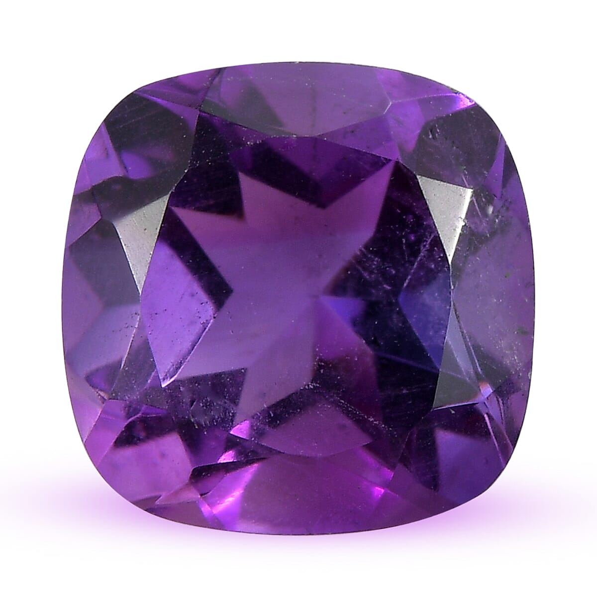 African Amethyst Cushion Cut 9X9 mm Gemstone, 2.87 Ct 8503974 0