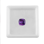 African Amethyst Cushion Cut 9X9 mm Gemstone, 2.87 Ct