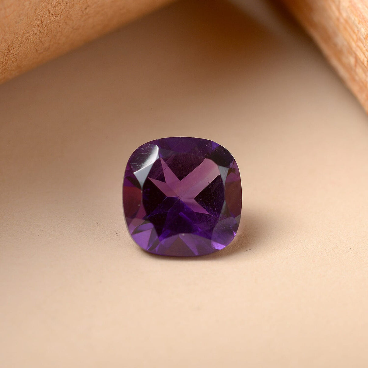 African Amethyst Cushion Cut 9X9 mm Gemstone, 2.92 Ct 8503975 2
