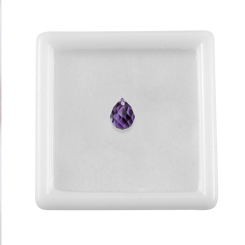 African Amethyst Drop Shape Gemstone 0.9 Ct.