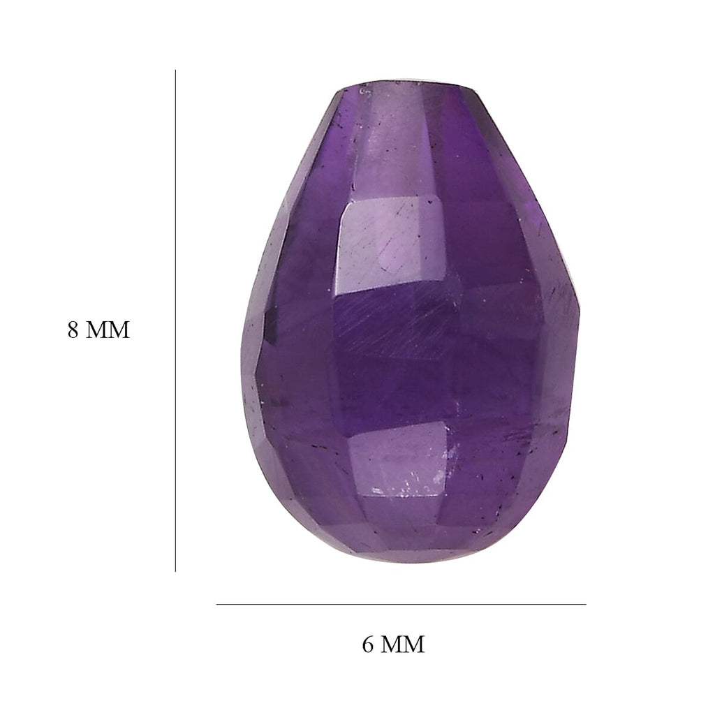 African Amethyst Drop Shape Gemstone 1.6 Ct.