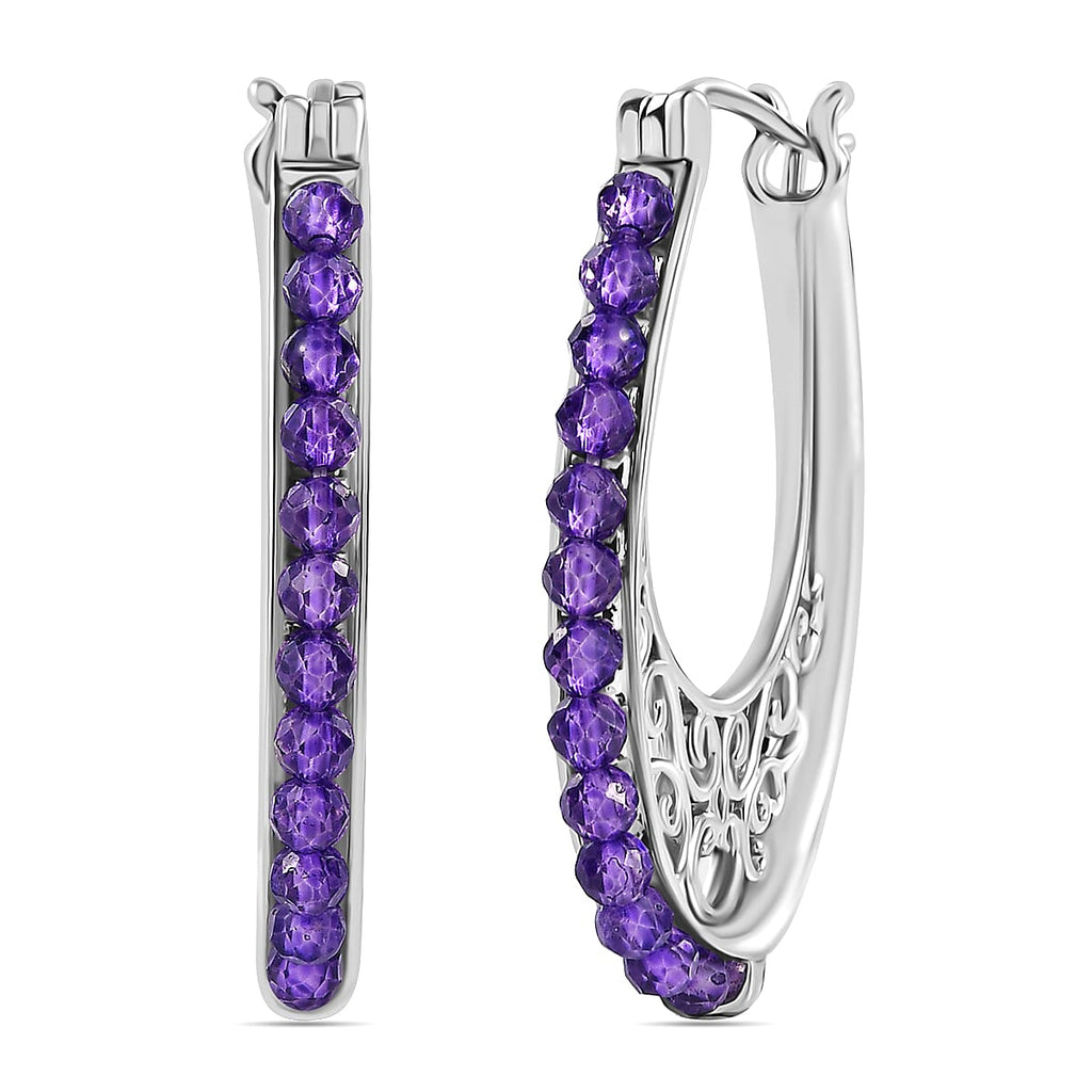 Zambian Amethyst Vintage Earrings 5.310  Ct.