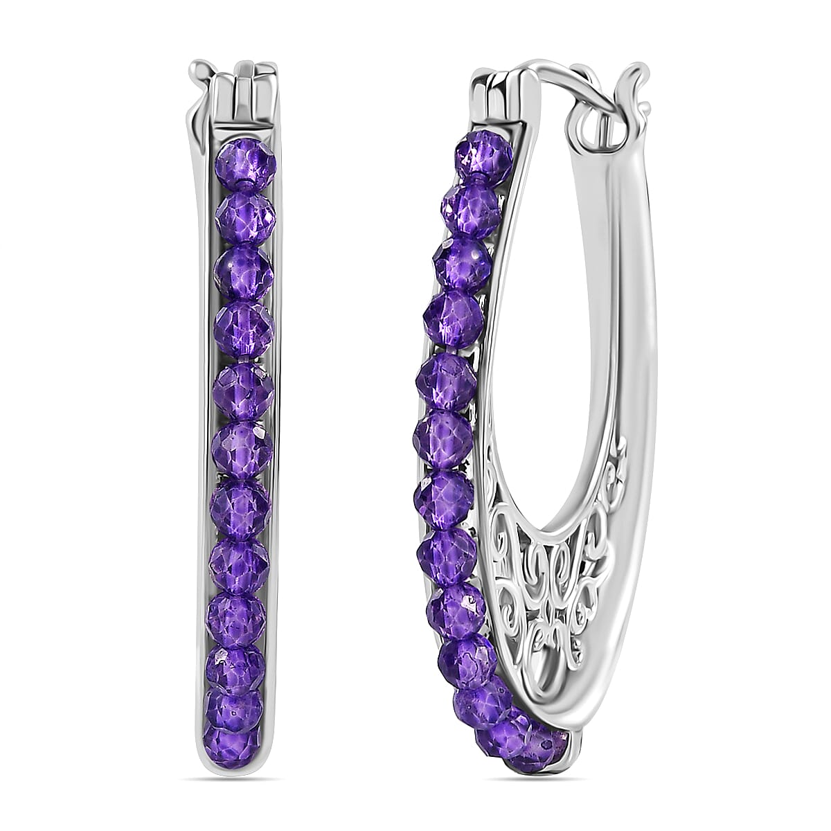 Zambian Amethyst Vintage Earrings 5.310  Ct. 7857756 0