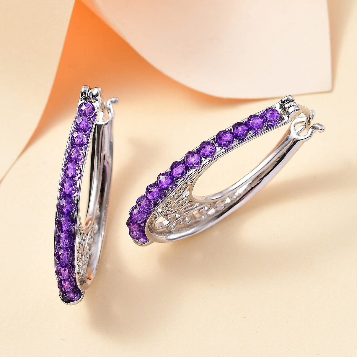 Zambian Amethyst Vintage Earrings 5.310  Ct. 7857756 1
