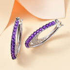 Zambian Amethyst Vintage Earrings 5.310  Ct.