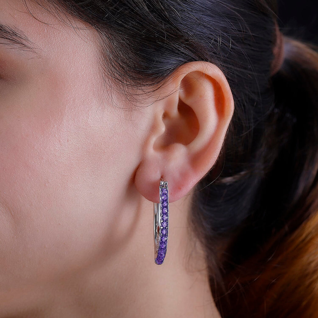 Zambian Amethyst Vintage Earrings 5.310  Ct.