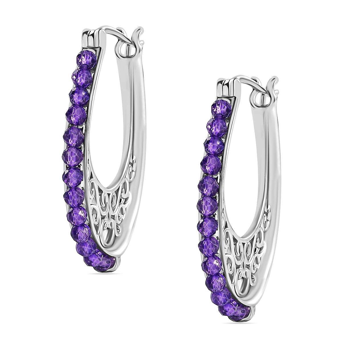 Zambian Amethyst Vintage Earrings 5.310  Ct. 7857756 3