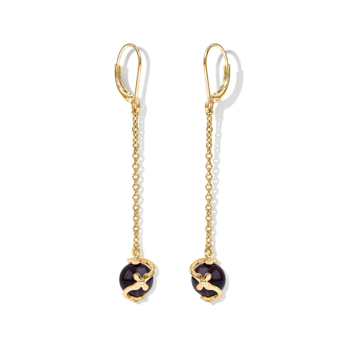 Tucson Close Out- African Amethyst Earring with Lever Back V32374207 0