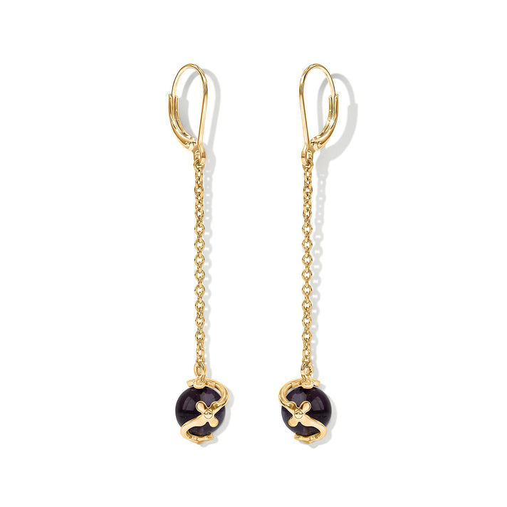 Tucson Close Out- African Amethyst Earring with Lever Back 8421181 1