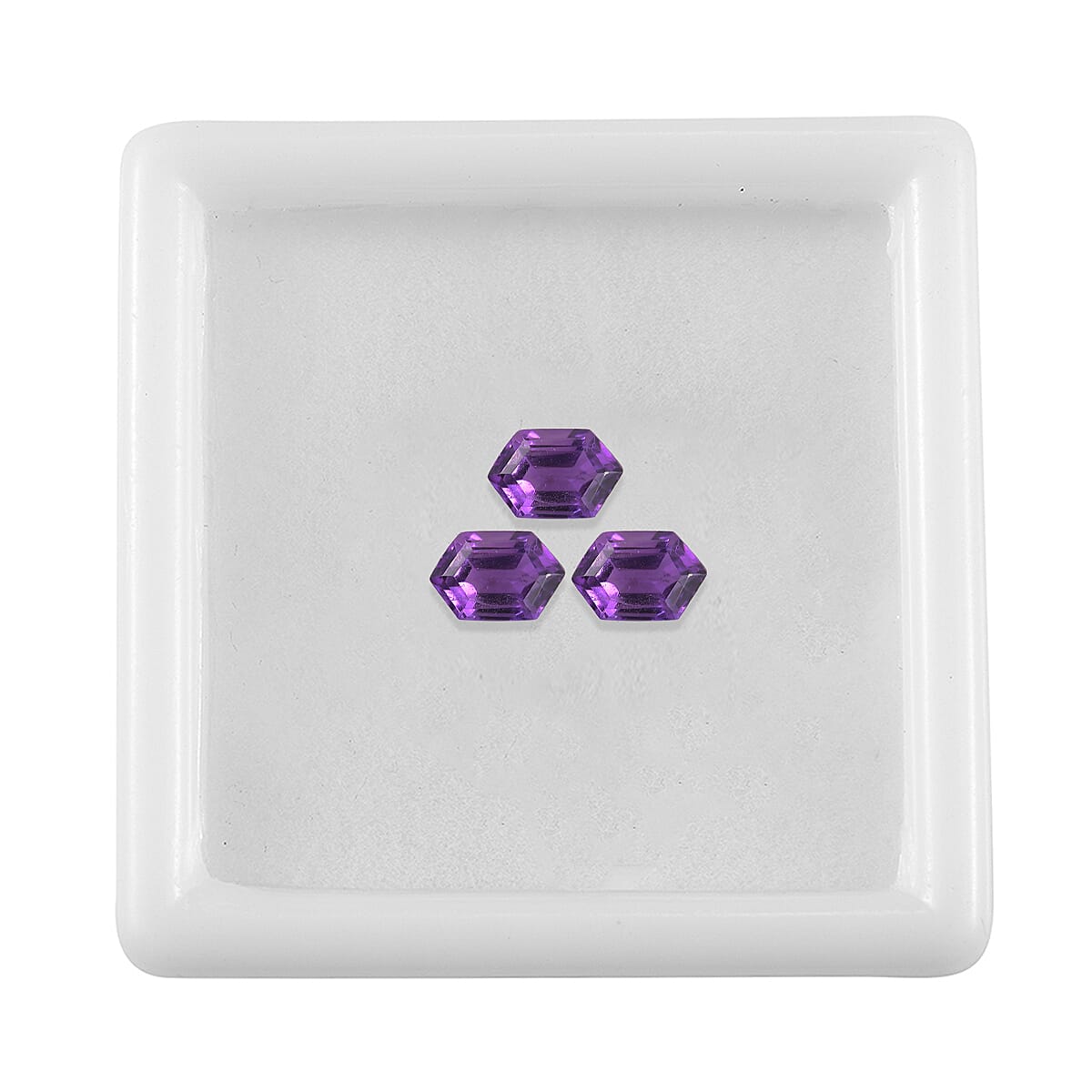 Set of 3 African Amethyst Loose Gemstones in Fancy Shape 1.62 Ct. 8063580 4