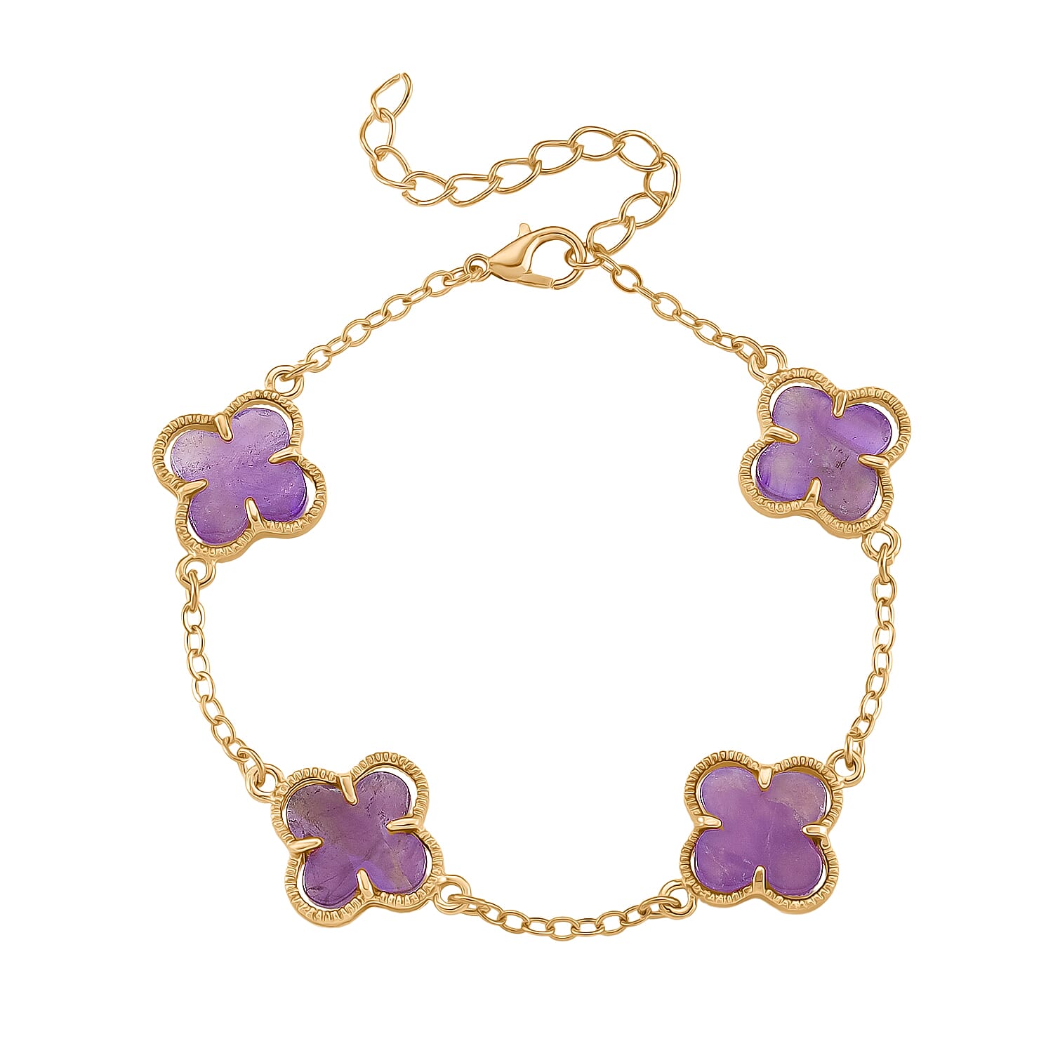 African Amethyst Fancy Bracelet (Size - 7.5)  1.200  Ct. 8279027 0