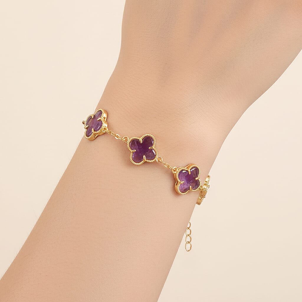 African Amethyst Fancy Bracelet (Size - 7.5)  1.200  Ct. 8279027 1