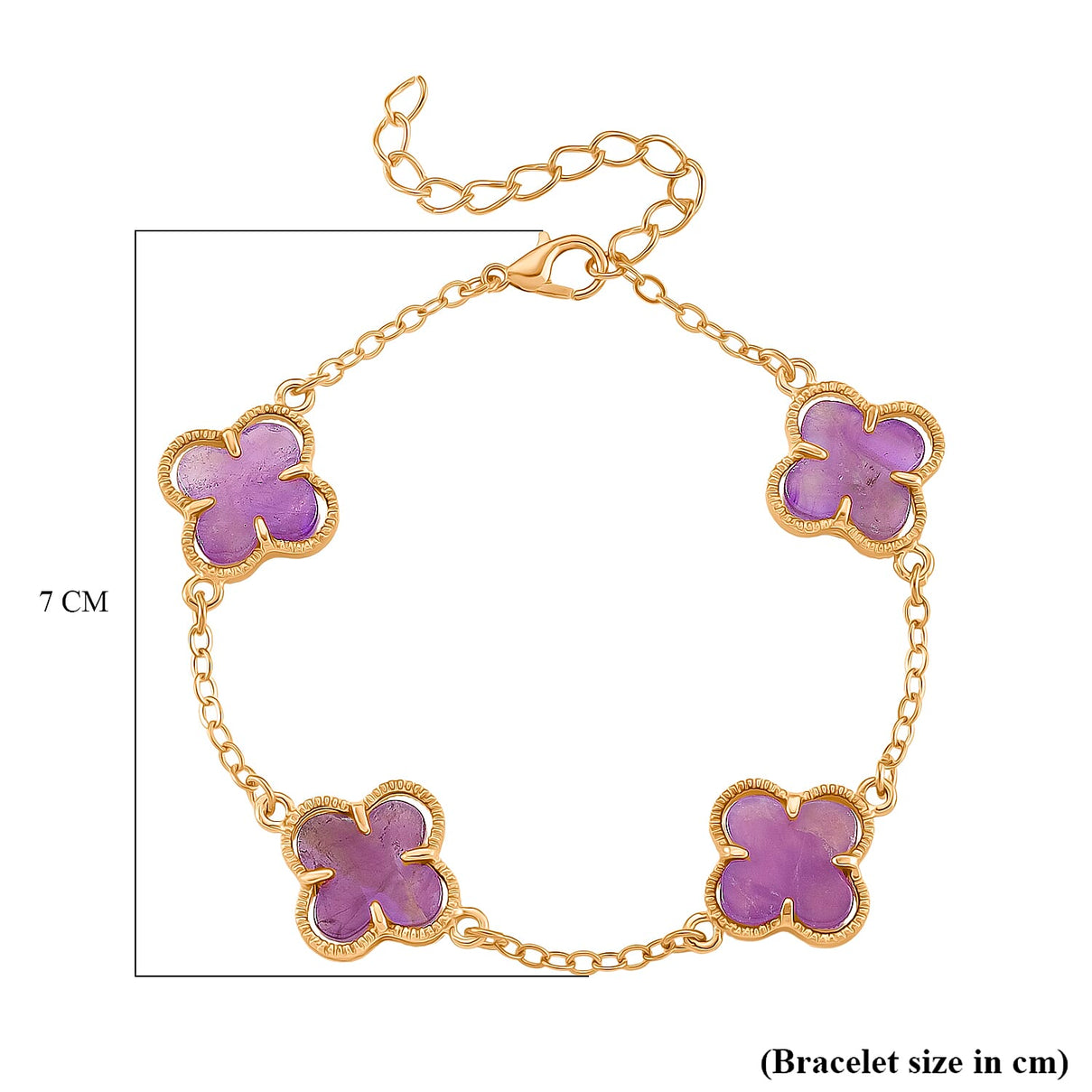 African Amethyst Fancy Bracelet (Size - 7.5)  1.200  Ct. 8279027 6