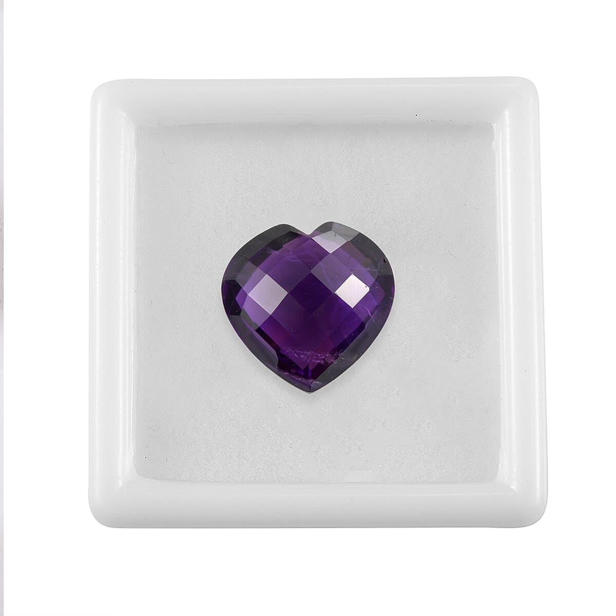 African Amethyst Heart 16 mm Gemstone, 11.94 Ct 8505129 3
