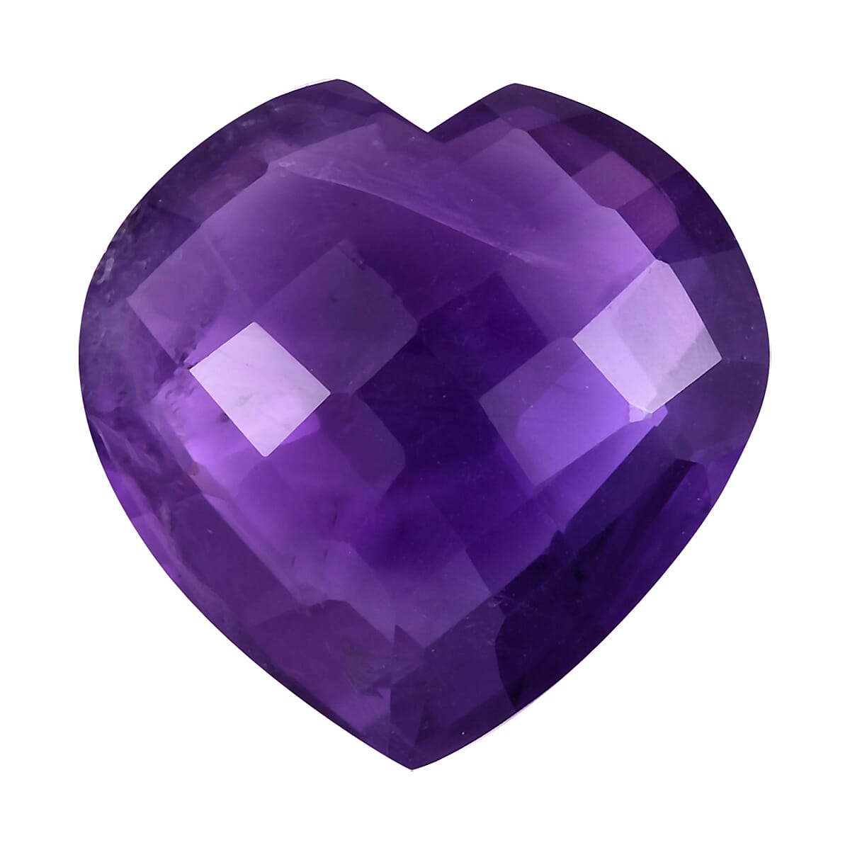 9.56 Ct. African Amethyst Loose Gemstone in Heart Shape 8063581 0