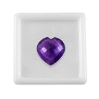 African Amethyst Heart Shape Gemstone 9.56 Ct.