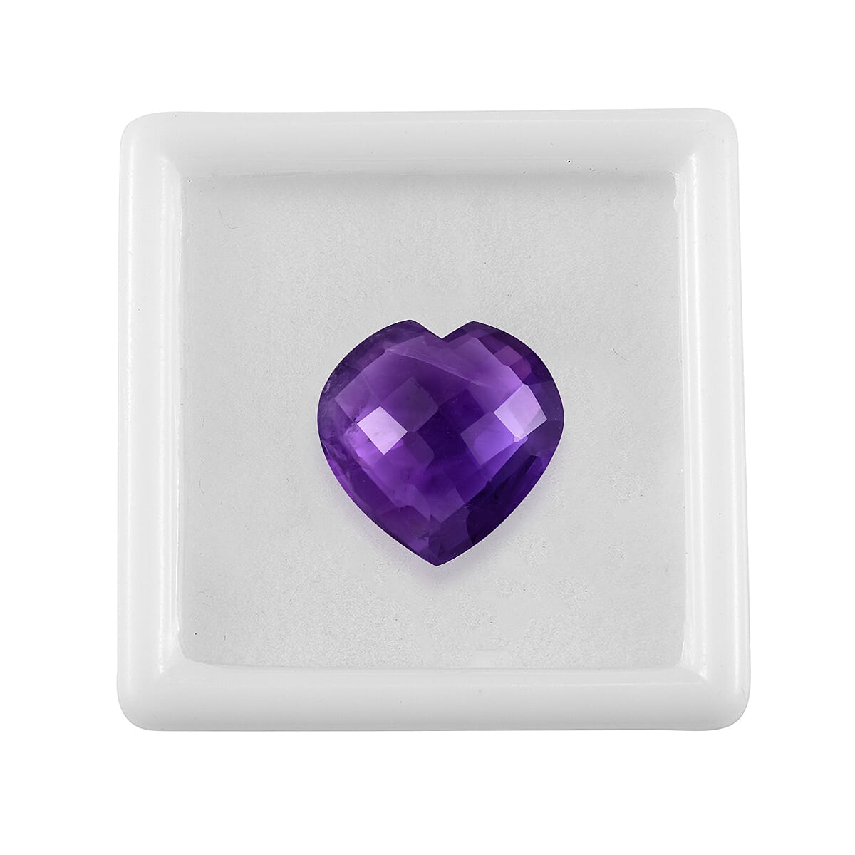 9.56 Ct. African Amethyst Loose Gemstone in Heart Shape 8063581 4