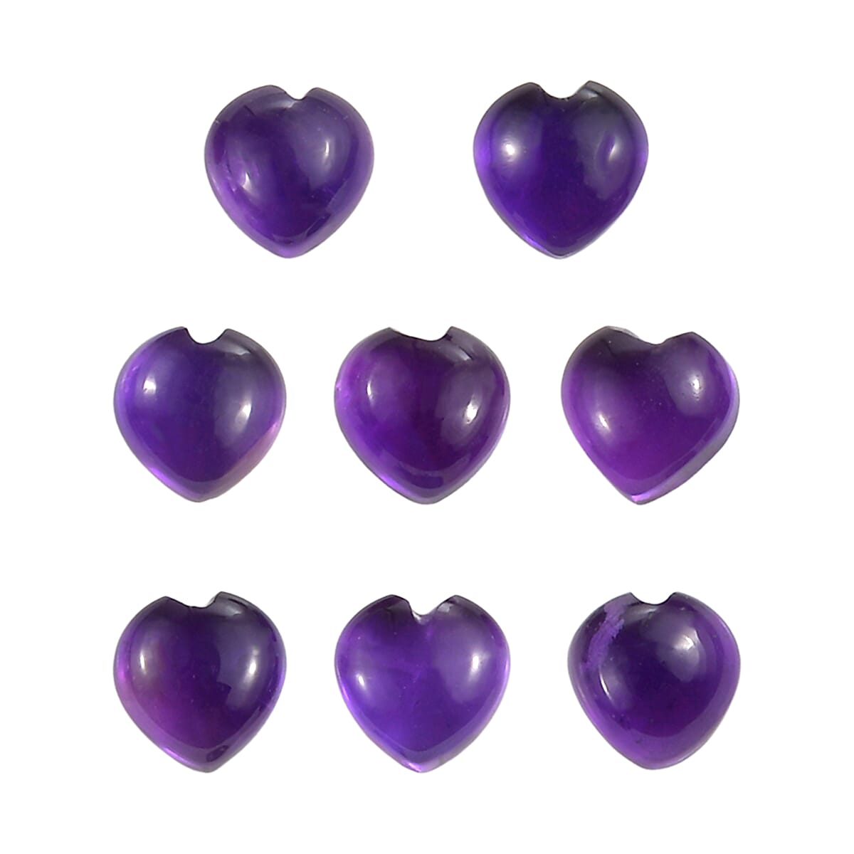African Amethyst Heart 4.5 mm Gemstone, 2.50 Ct V32512552 0