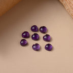 African Amethyst Heart 4.5 mm Gemstone, 2.50 Ct