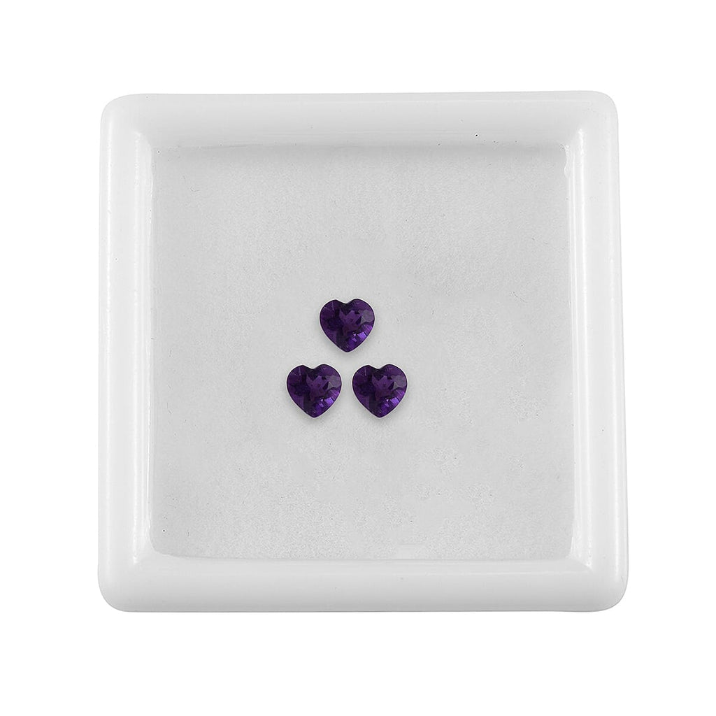 African Amethyst Heart Shape Gemstone 0.64 Ct.