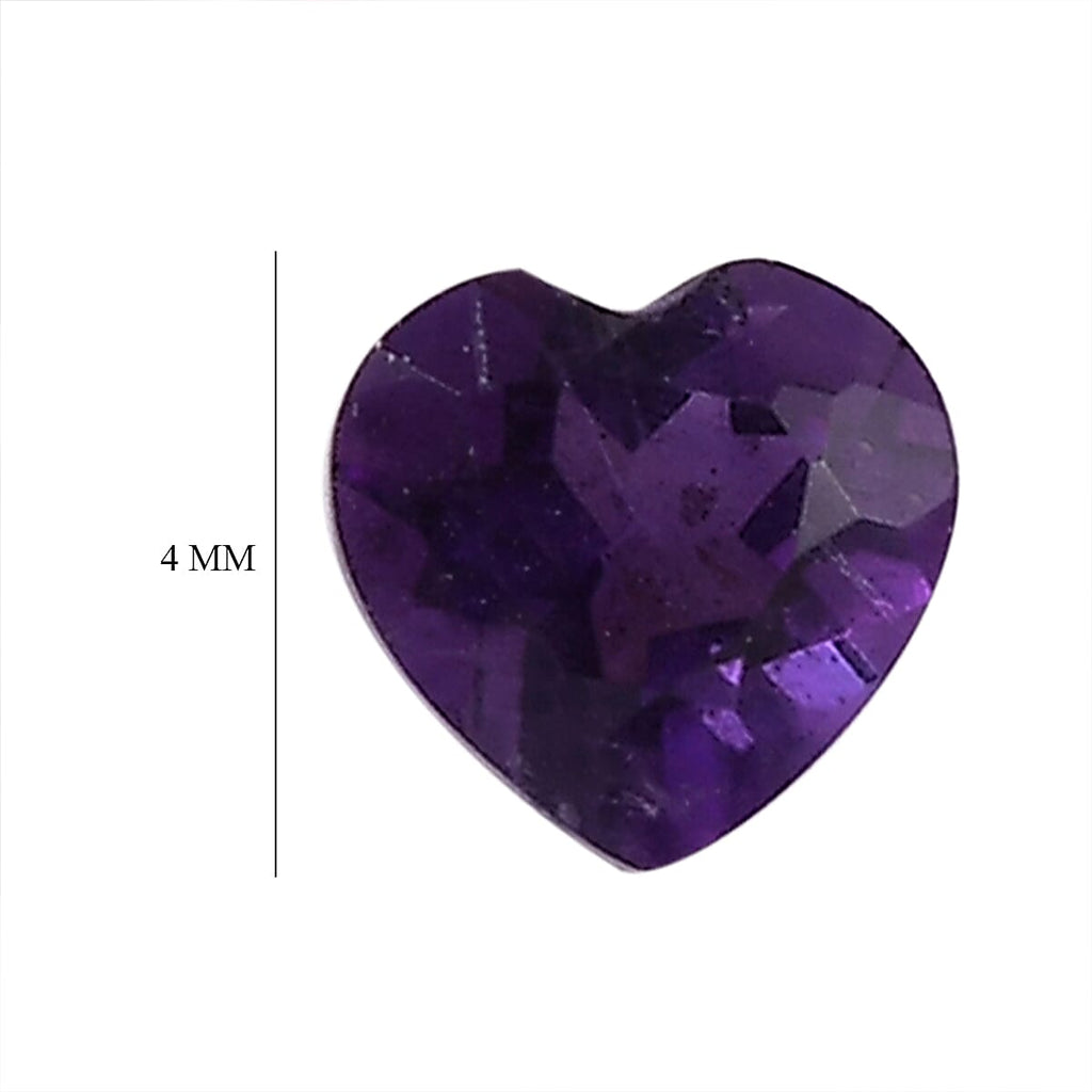 African Amethyst Heart Shape Gemstone 0.64 Ct.