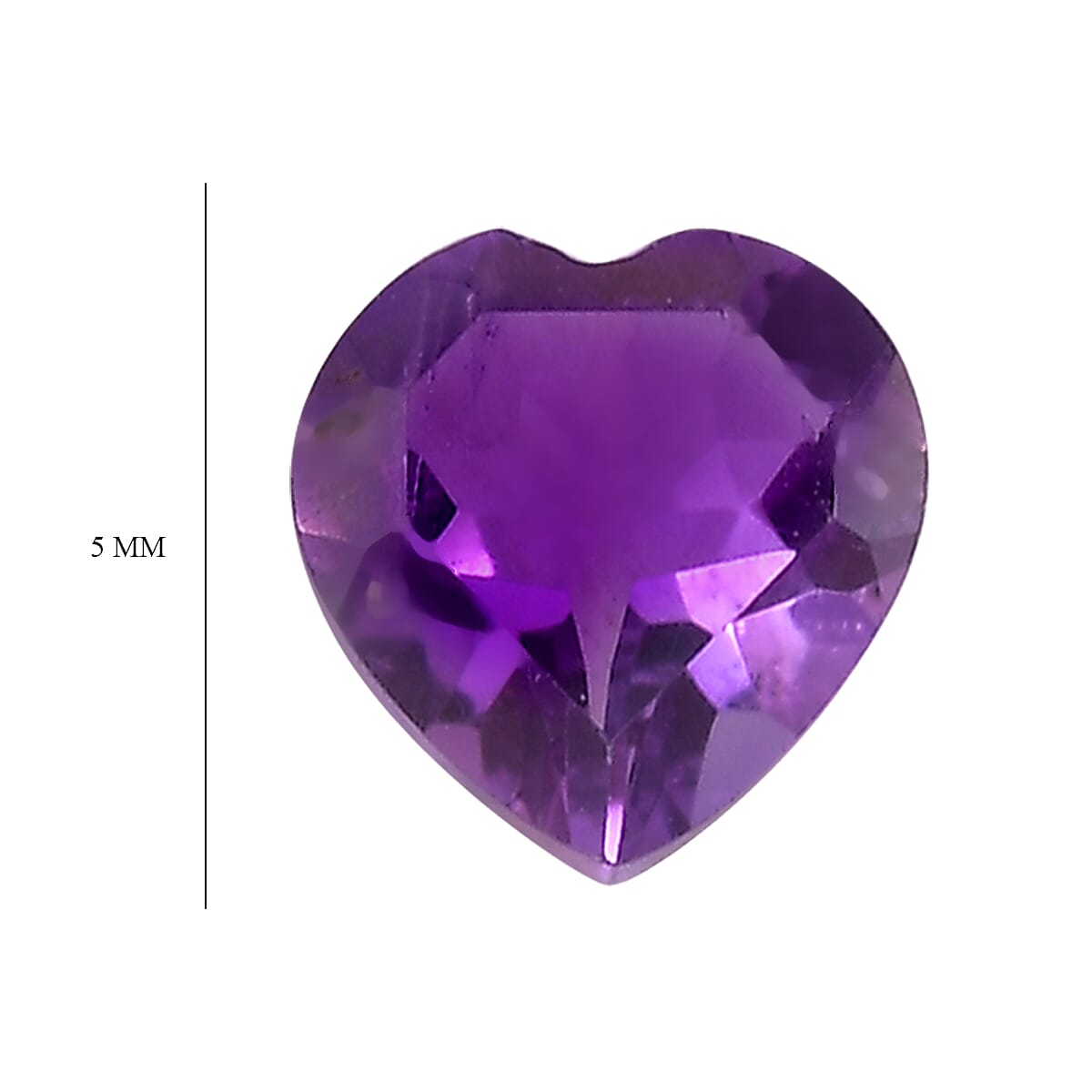 Set of 3 African Amethyst Loose Gemstones in Heart Shape 1.69 Ct. 8063582 4
