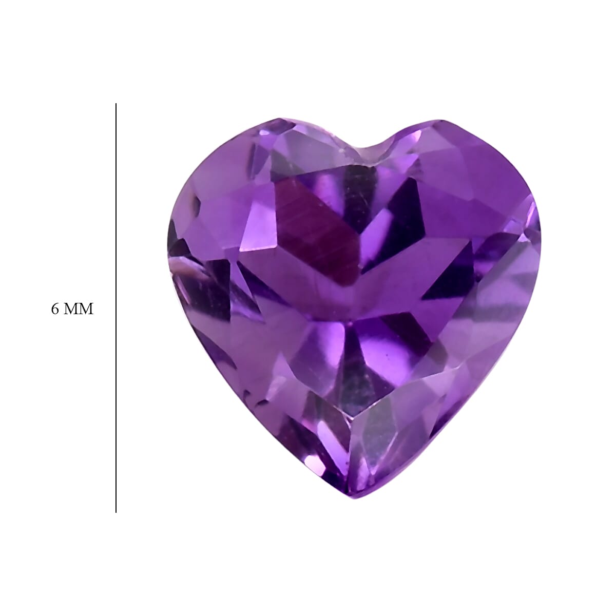 Set of 3 African Amethyst Loose Gemstones in Heart Shape 1.70 Ct. 8063583 5