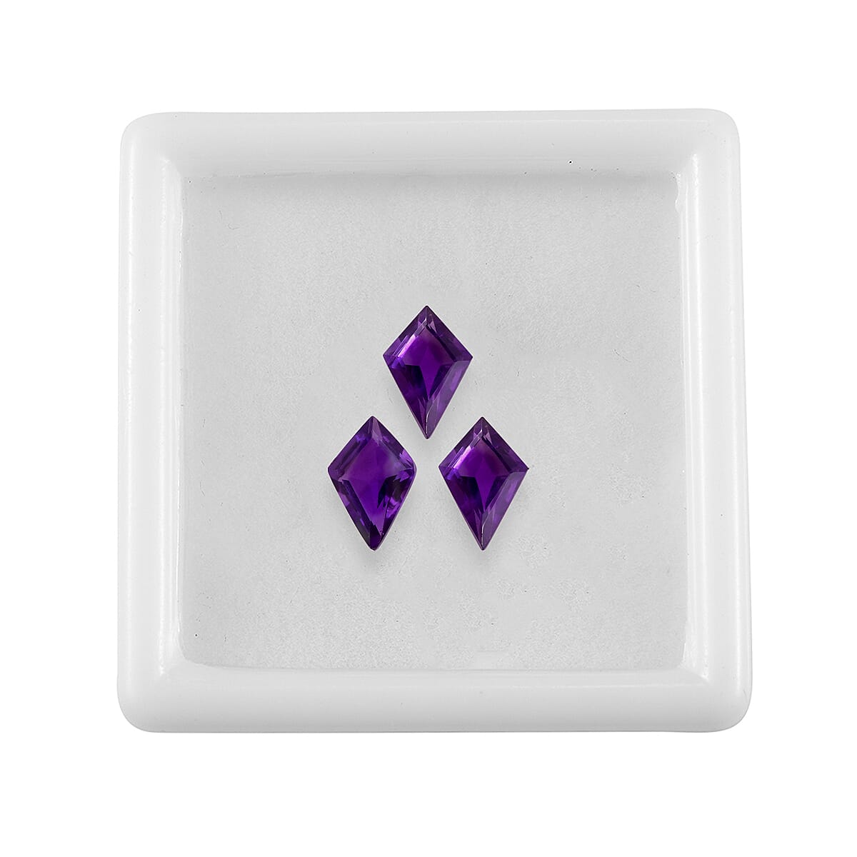 Set of 3 African Amethyst Loose Gemstones in Kite Shape 2.47 Ct. 8063587 4