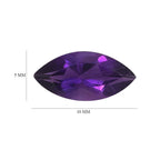 African Amethyst Marquee 10x5 mm