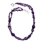 African Amethyst Necklace (Size - 20 - 1 Ext) in Platinum Overlay 330.00 Ct.