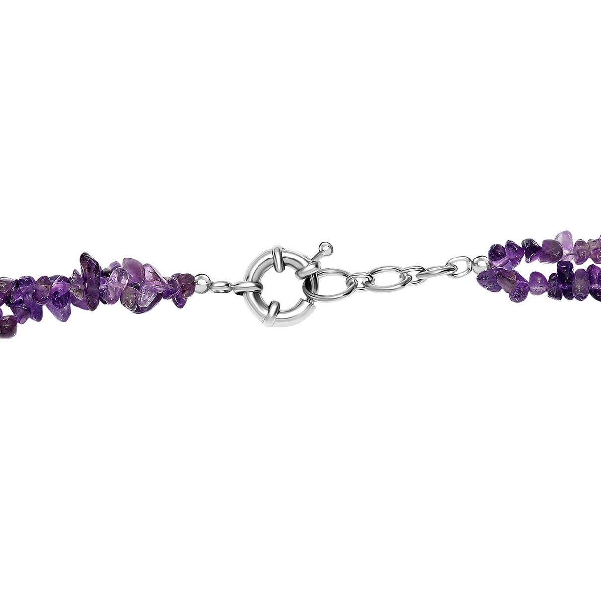 African Amethyst Necklace (Size - 20 - 1 Ext) in Platinum Overlay 330.00 Ct. 8267307 5