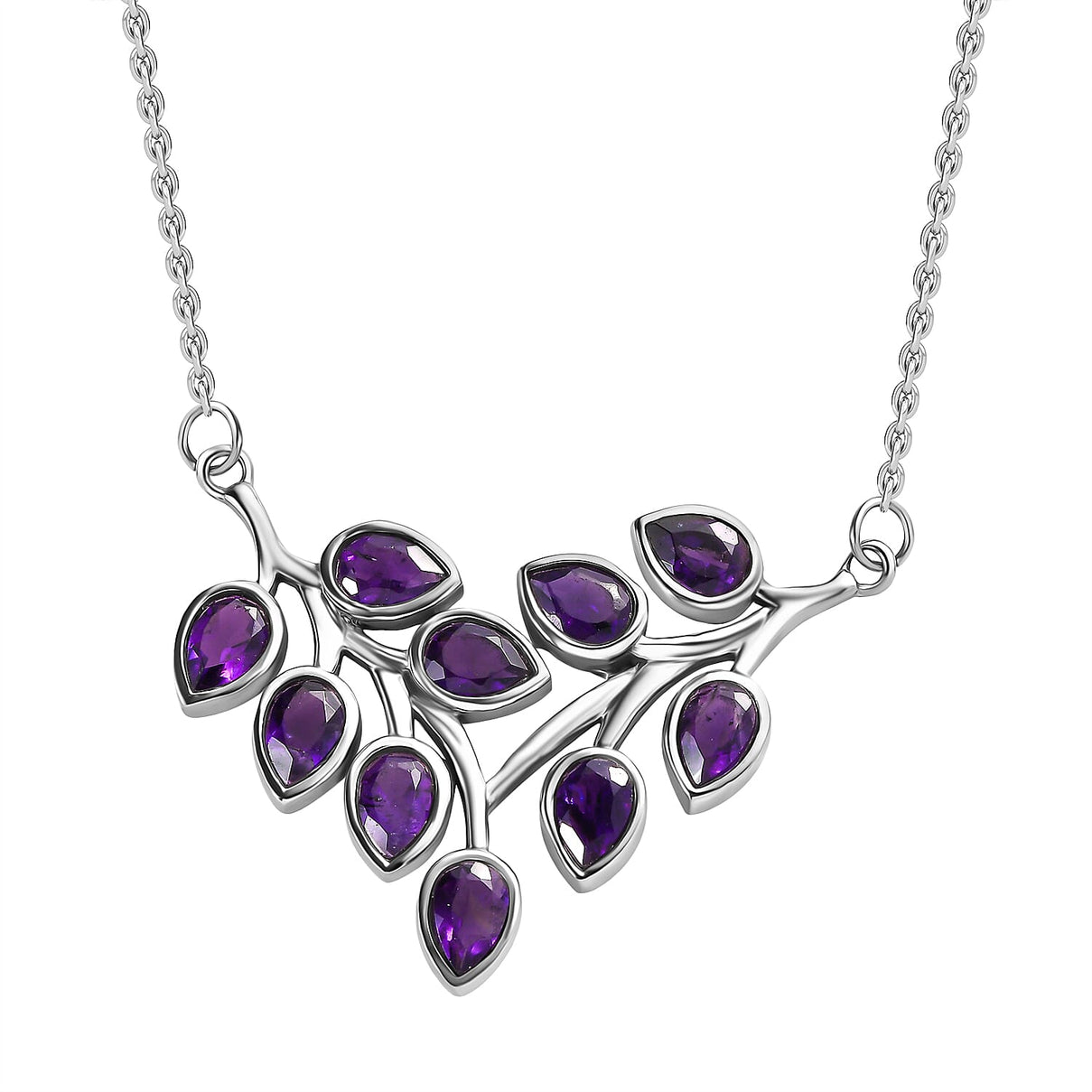 African Amethyst Necklace (Size - 20) 3.88 Ct. 7965597 0