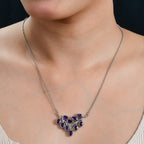 African Amethyst Necklace (Size - 20) 3.88 Ct.