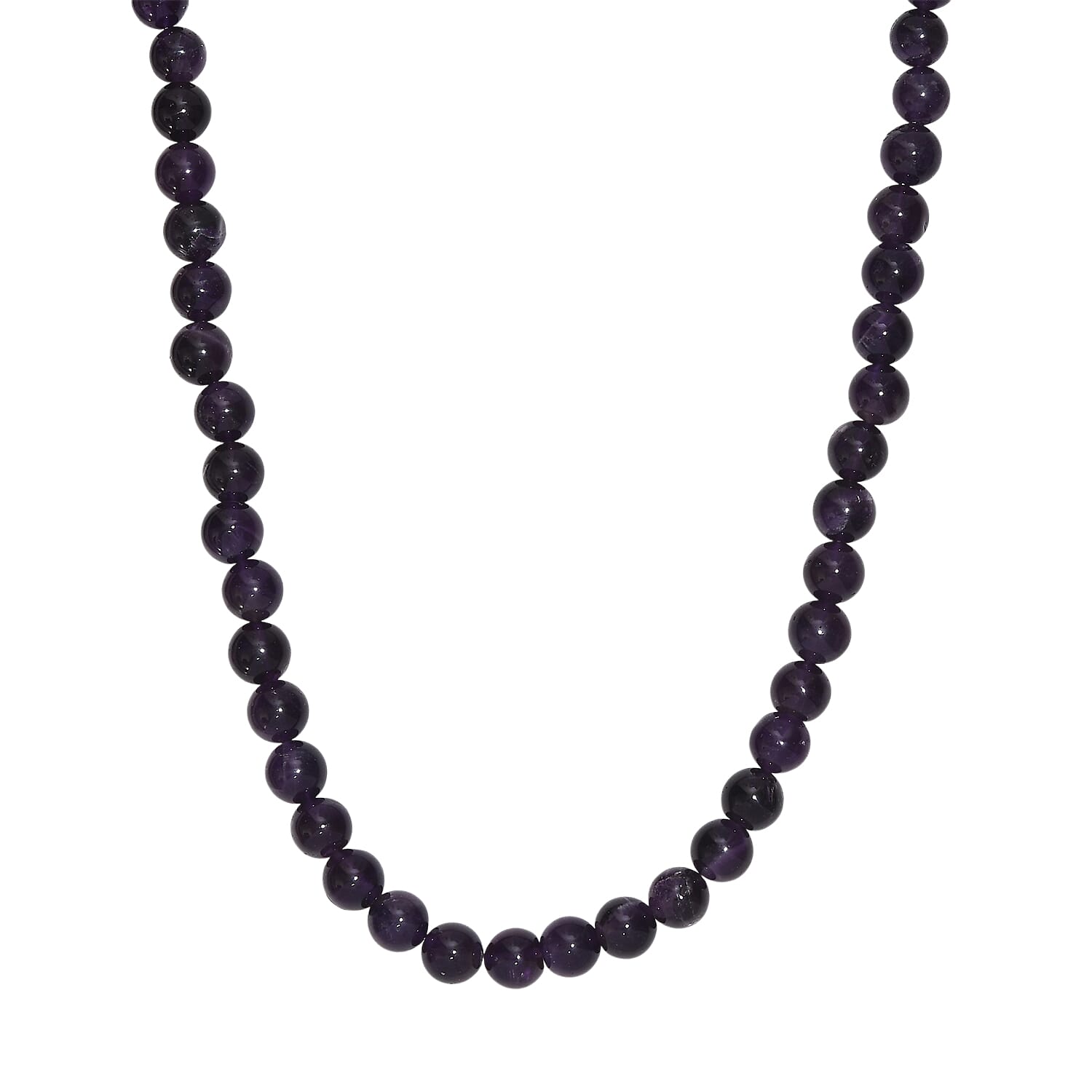African Amethyst Necklace (Size - 20) with Lobster Clasp 230.00 Ct. 8132613 0
