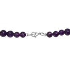 African Amethyst Necklace (Size - 20) with Lobster Clasp 230.00 Ct.